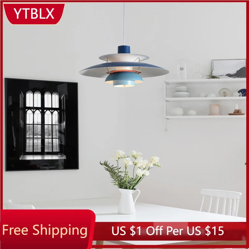 

Pendant Lights LED Colorful Umbrella Hanging Lamp Modern Nut Shaped Light For Kitchen Restaurant Lighting Fixtures E27 220V