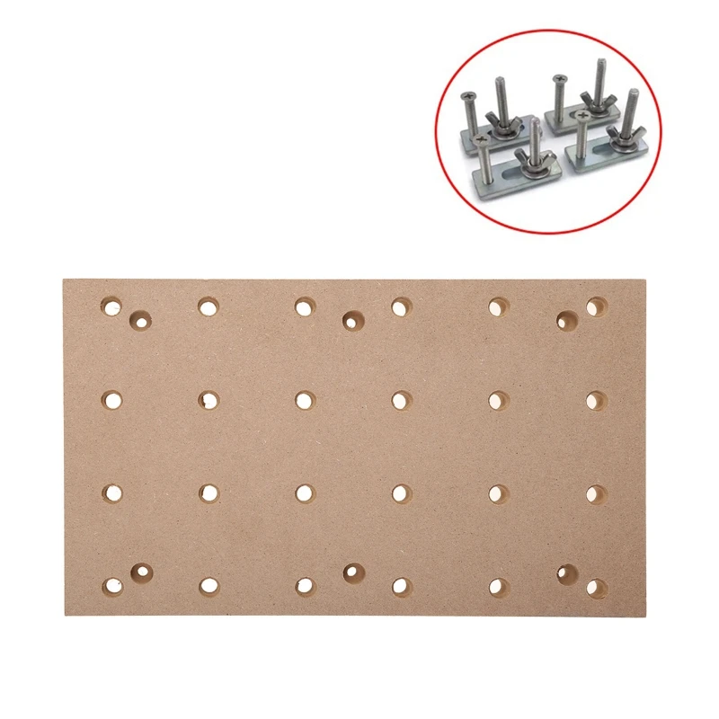

Practical MDF Spoilboard for 3018 RoutersTable M6 Holes 30 x 18 x 1.2cm Dropshipping