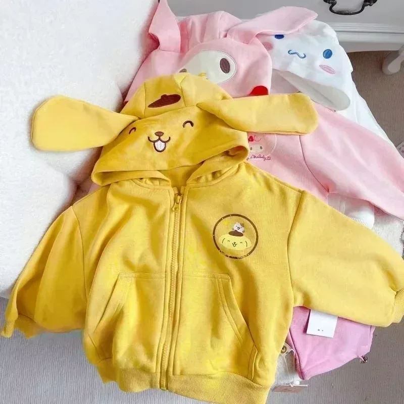 Детская толстовка с капюшоном Sanrio Kawaii My Melody Kuromi Cinnamoroll
