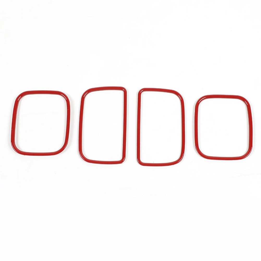 

Center Console Air Vent Outlet Cover Trim Decorative Frame Stickers for Dodge Charger 2011-2021 Accessories, Red