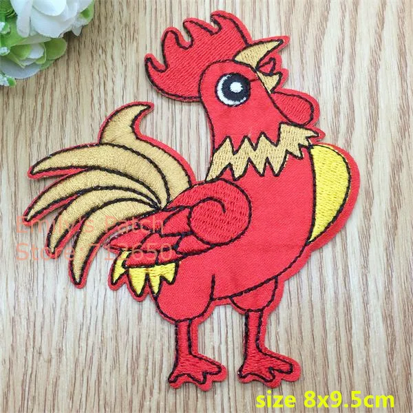 10 шт. лев жираф свинья корова она петух летучая мышь белка вышитые нашивки утюг на