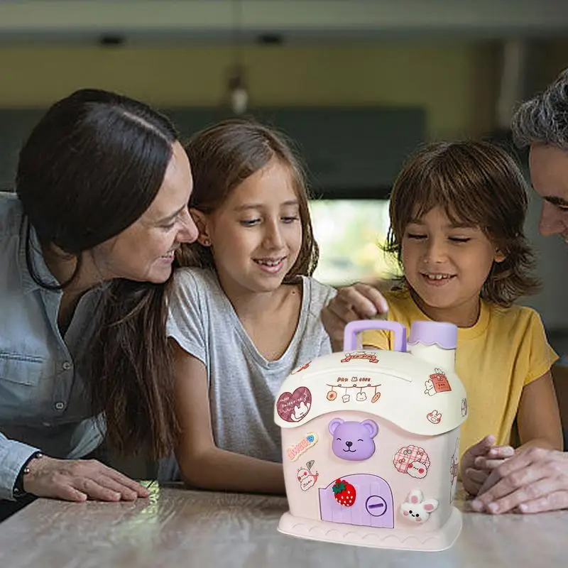 Домик для монет Shpae большой банк с хранилищем ключей декоративный котелок