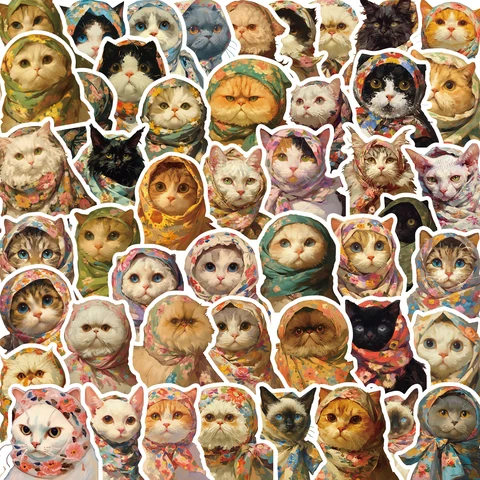 Набор из 50 наклеек Kawaii Animals
