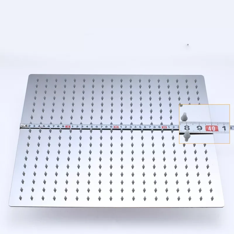 

Chrome/black Polish Shower Heads 16 Inch Stainless Steel Rainfall Head Celiling/Wall Mounted Bathroom Shower Accessory