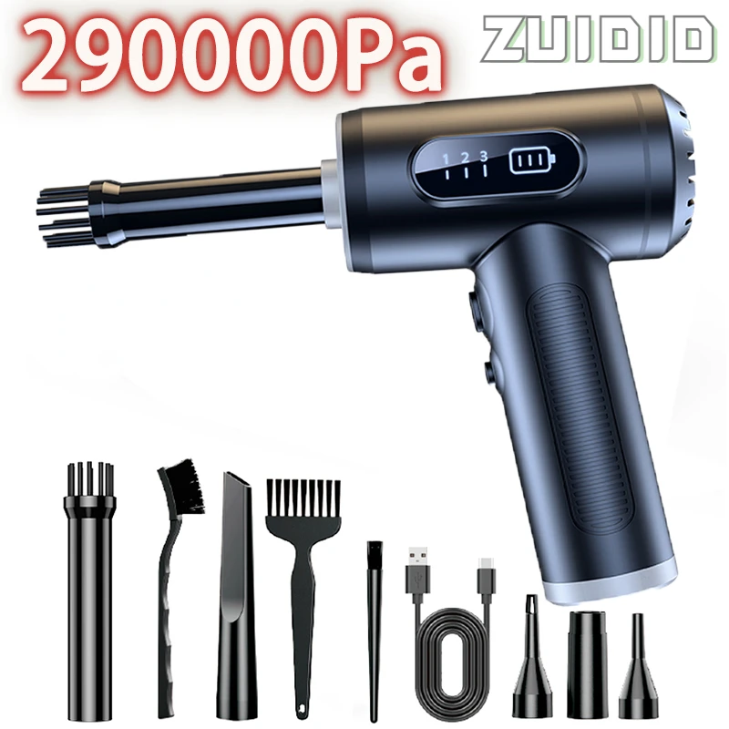 290000Pa Car Vacuum Cleaner Strong Suction Wireless Vacuum Cleaners Handheld Vacuum Cordless Robot Car Home Electrical Appliance