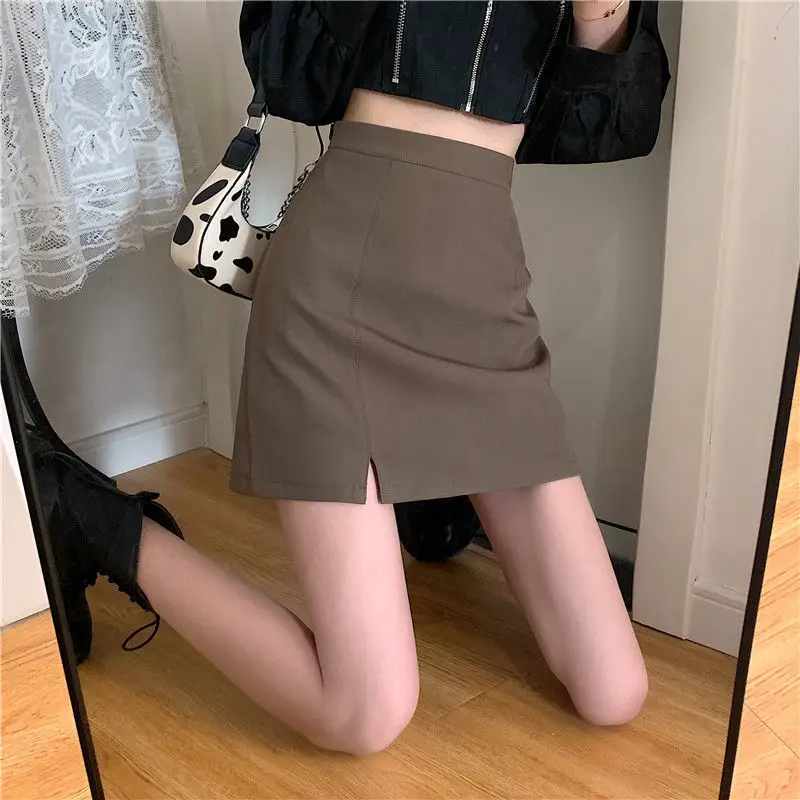 

Autumn and Winter 2022 New High Waist A-line Skirt Women's Temperament Minority Half Length Skirt Autumn Fashion Skirt Trend