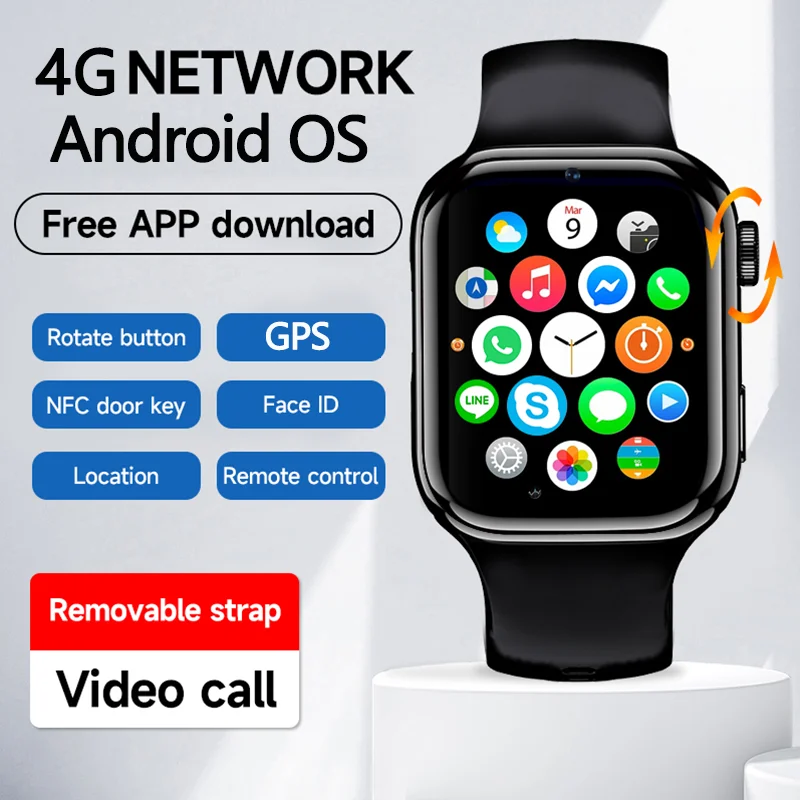 

LZAKMR NEW D1 Smart Watch 100+APP Downloads Smart Accessories with HD Camera,8G ROM,and 1.99" Screen for Android Users Dial Call