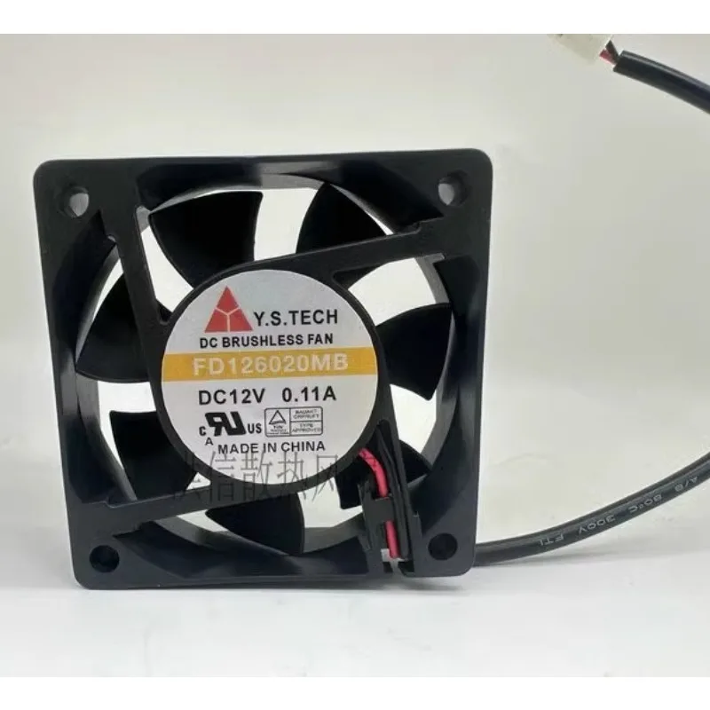 Новый вентилятор ЦП для Y.S.TECH 6020 FD126020MB 12V 0.11A 6CM 60*60*20MM охлаждающий вентилятор