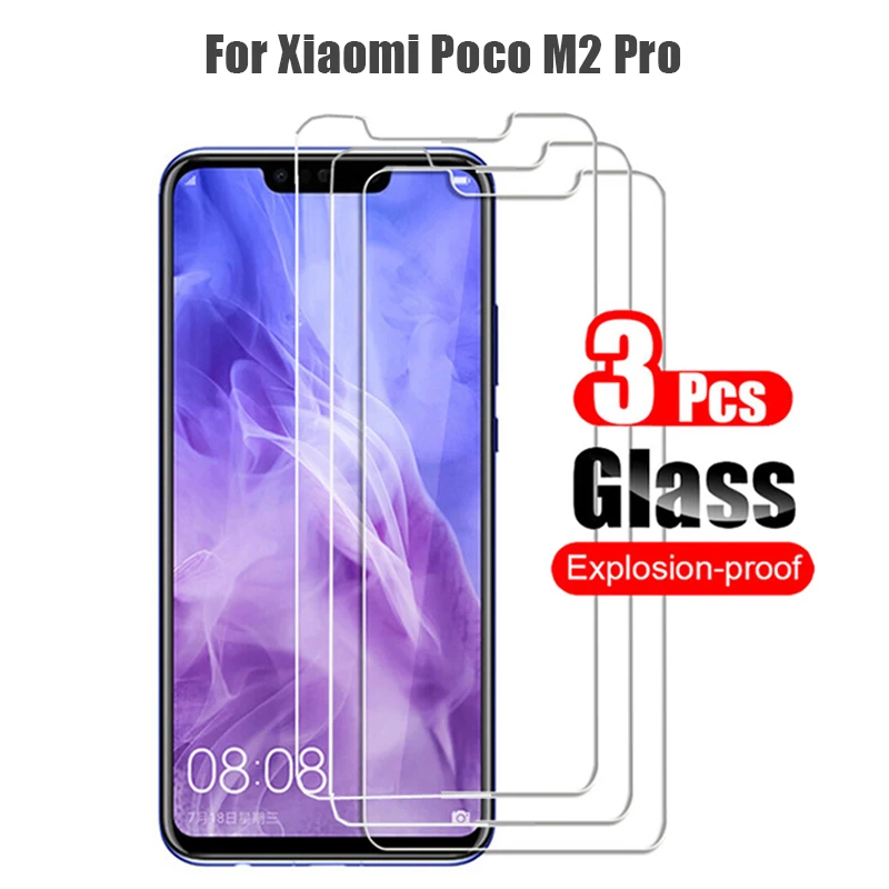 

Закаленное стекло 9D для Xiaomi Poco M2 Pro, защитная пленка для экрана HD, 3 шт.