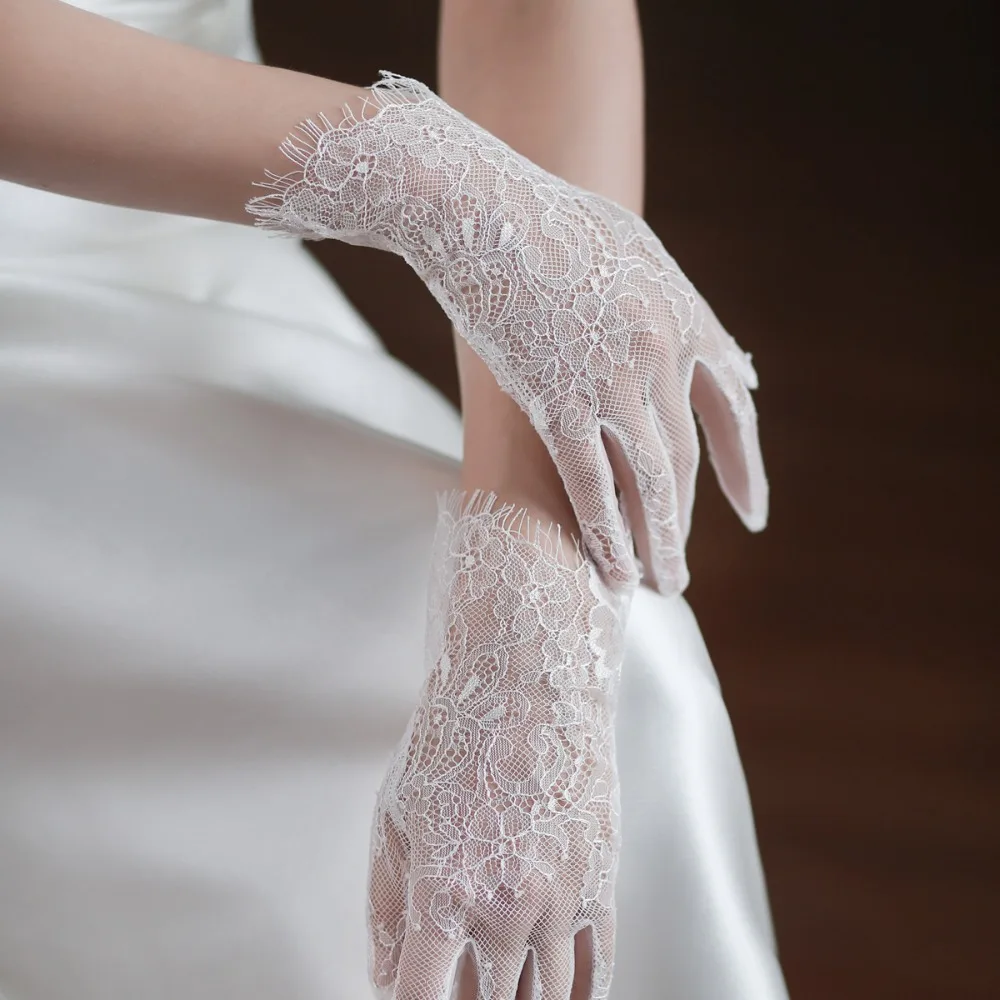 

Перчатки для вождения, вечернее платье для косплея, короткие перчатки, свадебные рукавицы для банкета, Длинные кружевные перчатки, сетчатые перчатки для невесты