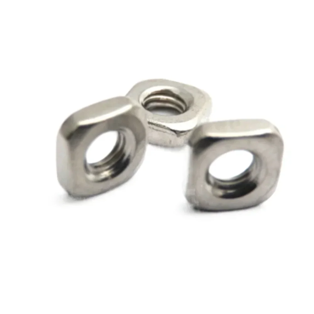 200 шт. тонкие квадратные гайки M6 A2 304 из нержавеющей стали DIN562 тонкий тип M6x10x3.1