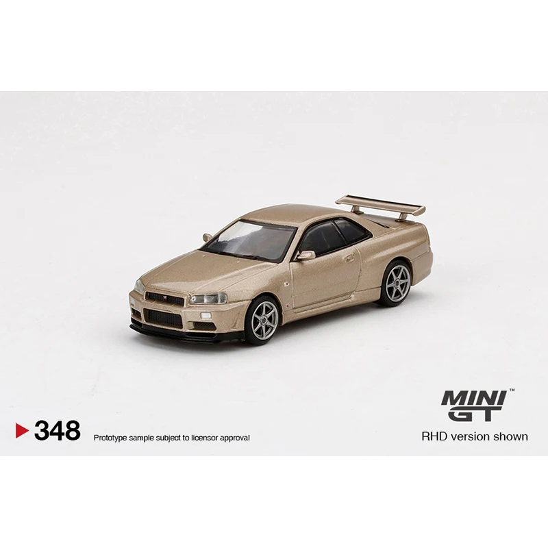 Предпродажа в мае MINI GT 1/64 Nissan Skylnie GT-R (R34) литая модель автомобиля |