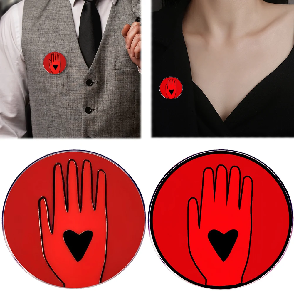 Уникальная Унисекс Брошь стоп-война Булавка Круглая Пуговица Дизайн Украшение