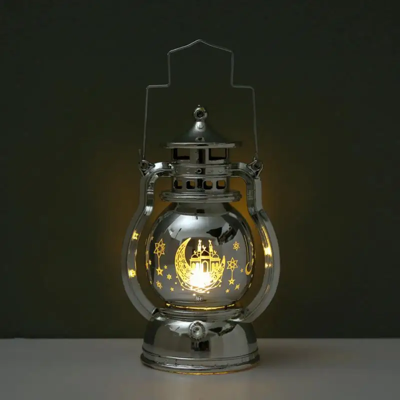 

Ramadan Decorations Led Lantern Light Middle East Festival Retro Wind Light Eid Al-fitr Event Party Decor Electronic Candle Lamp