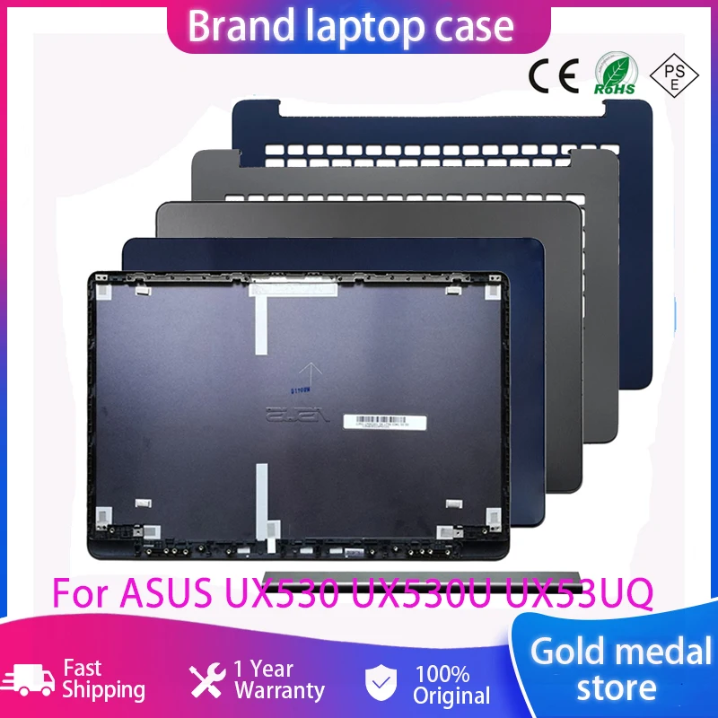 

New Screen Back Cover For ASUS UX530 UX530U UX53UQ LCD Back Cover Hinge Cover Palmrest Rear Lid Topcase 13NB0EG1AM0101 Blue Gray