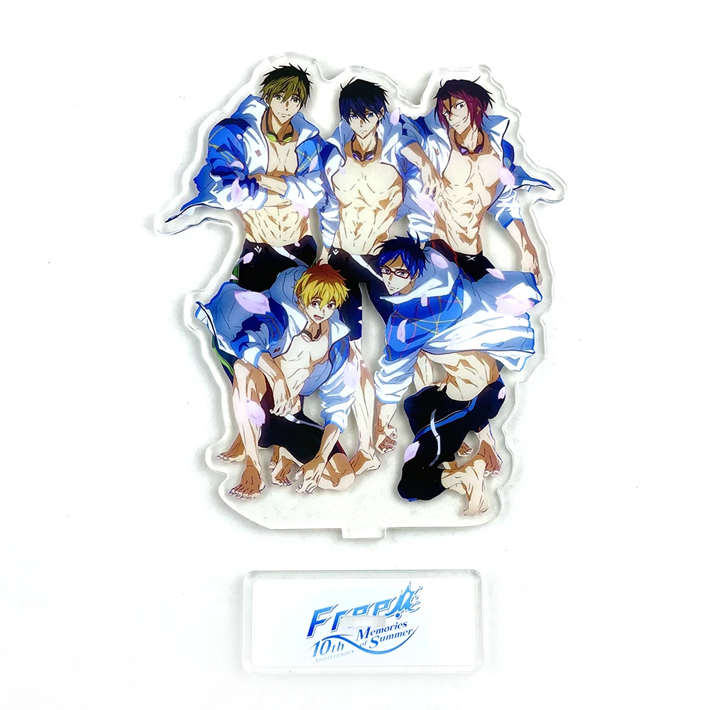 Бесплатная Iwatobi плавательный клуб Rin Makoto Haruka Nagisa King акриловые статуэтки украшение