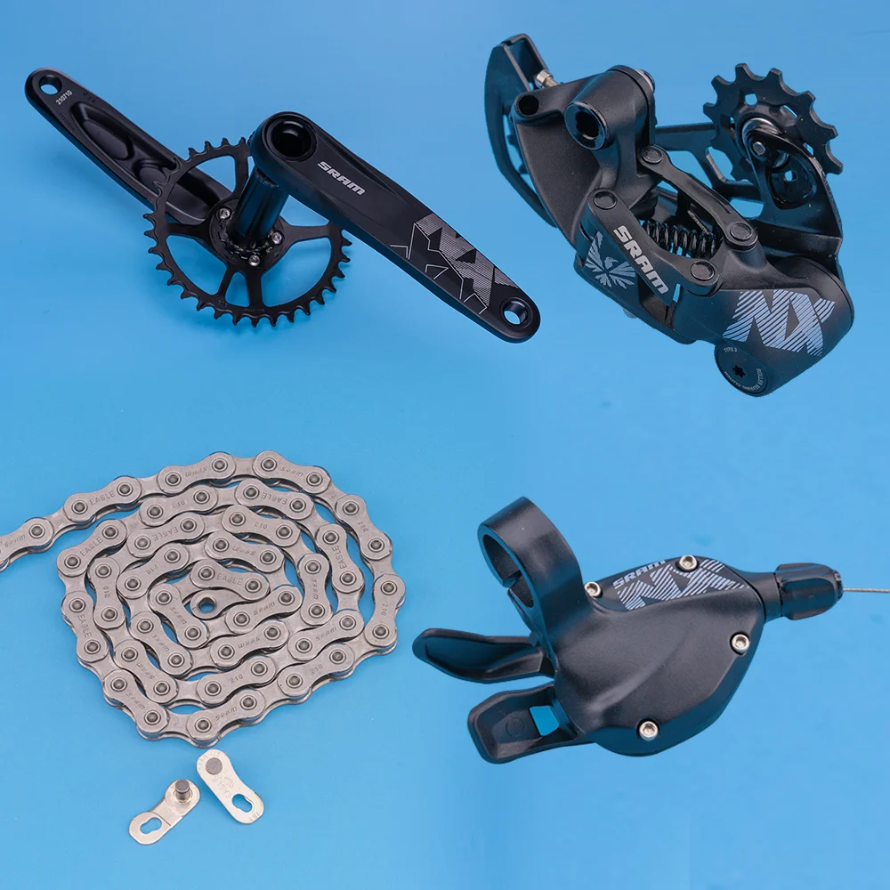 

SRAM NX EAGLE 1x12S 12 Speed Groupset DUB 170 175MM Trigger Shifter Rear Derailleur Chain Crankset 4PCS without NO Cassette