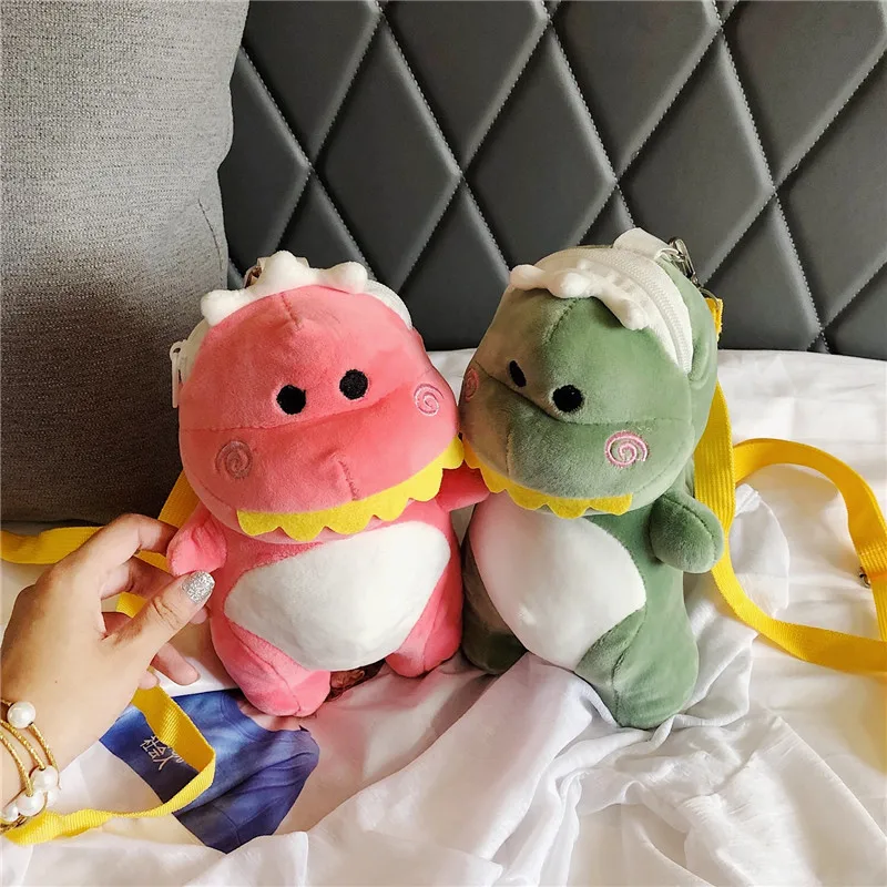 

Plush Little Dinosaur Star with The Same Cartoon Cute Doll Bag Girl Casual One Shoulder Crossbody Bag