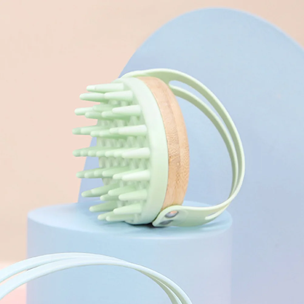 

Scalp Shampoo Brush Hair Massager Shower Food Grade Massaging Scrubber Exfoliate