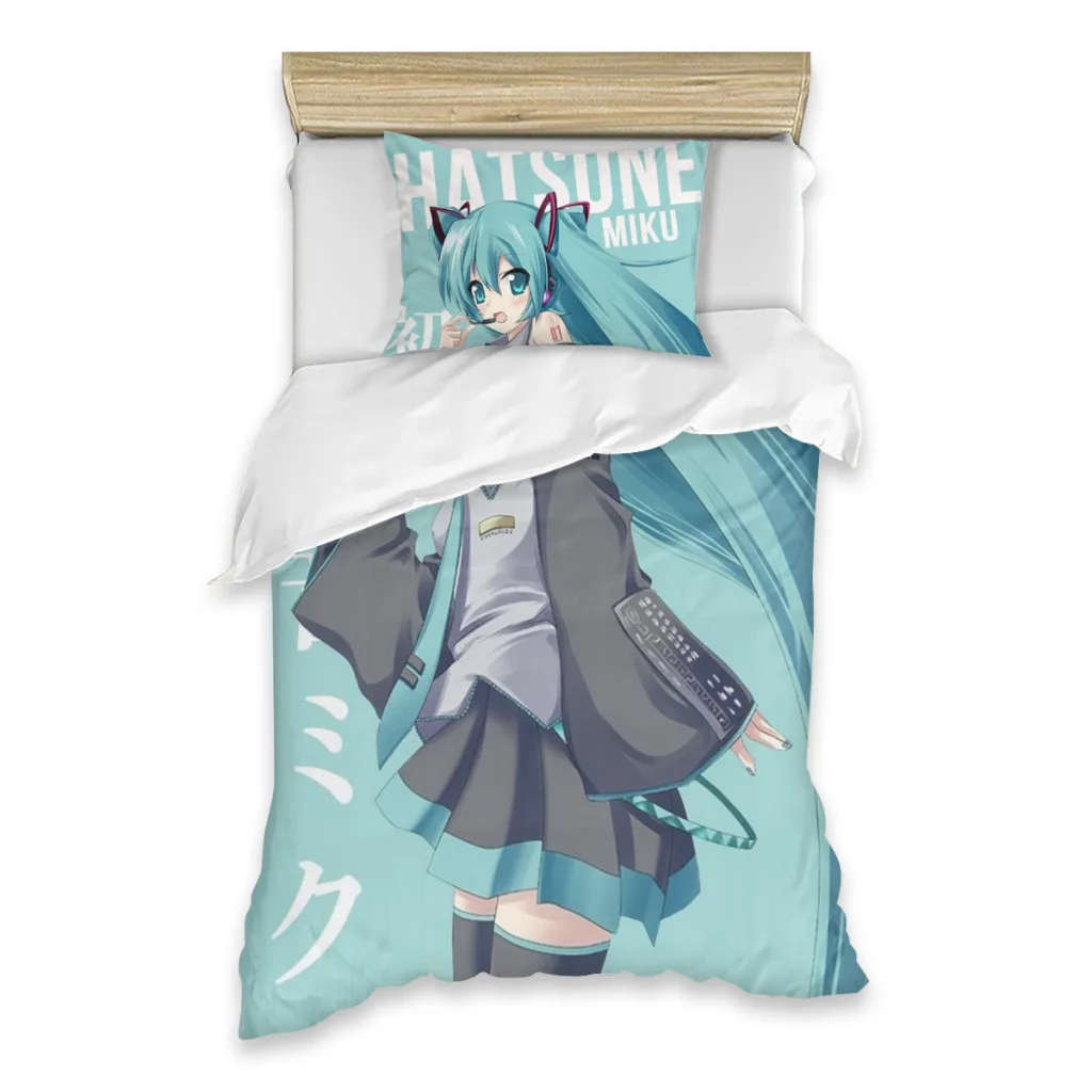 Hatsune Miku Комплект простыней Одеяло Пододеяльник Пододеяльники Одиночное