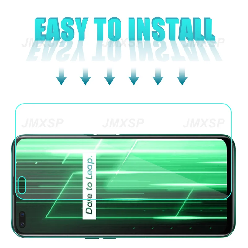 Закаленное стекло 4 в 1 для Realme X2 X7 X50 Pro X3 XT X GT Neo 2 Защитное Narzo 30 30A 50A 50i пленка