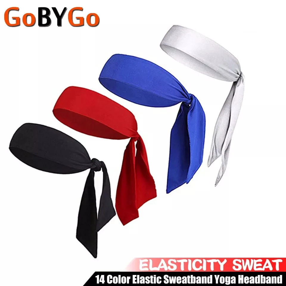 

1Pcs Absorbent Sport Sweat Headband Elastic Sweatband For Men and Women Yoga Hair Bands Head Sweat Bands Gym Sports 14 colors