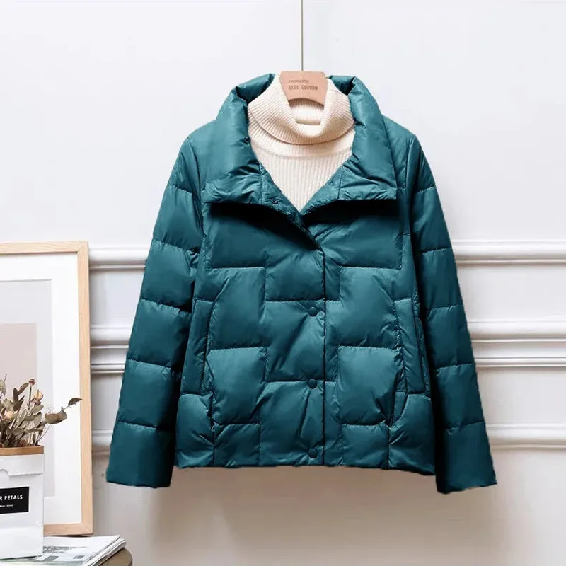 Down Cotton Jacket Women 2023 New Winter Clothes Korean Loose Small Padded Coat Female Large Size Short Lightweight Parkas
