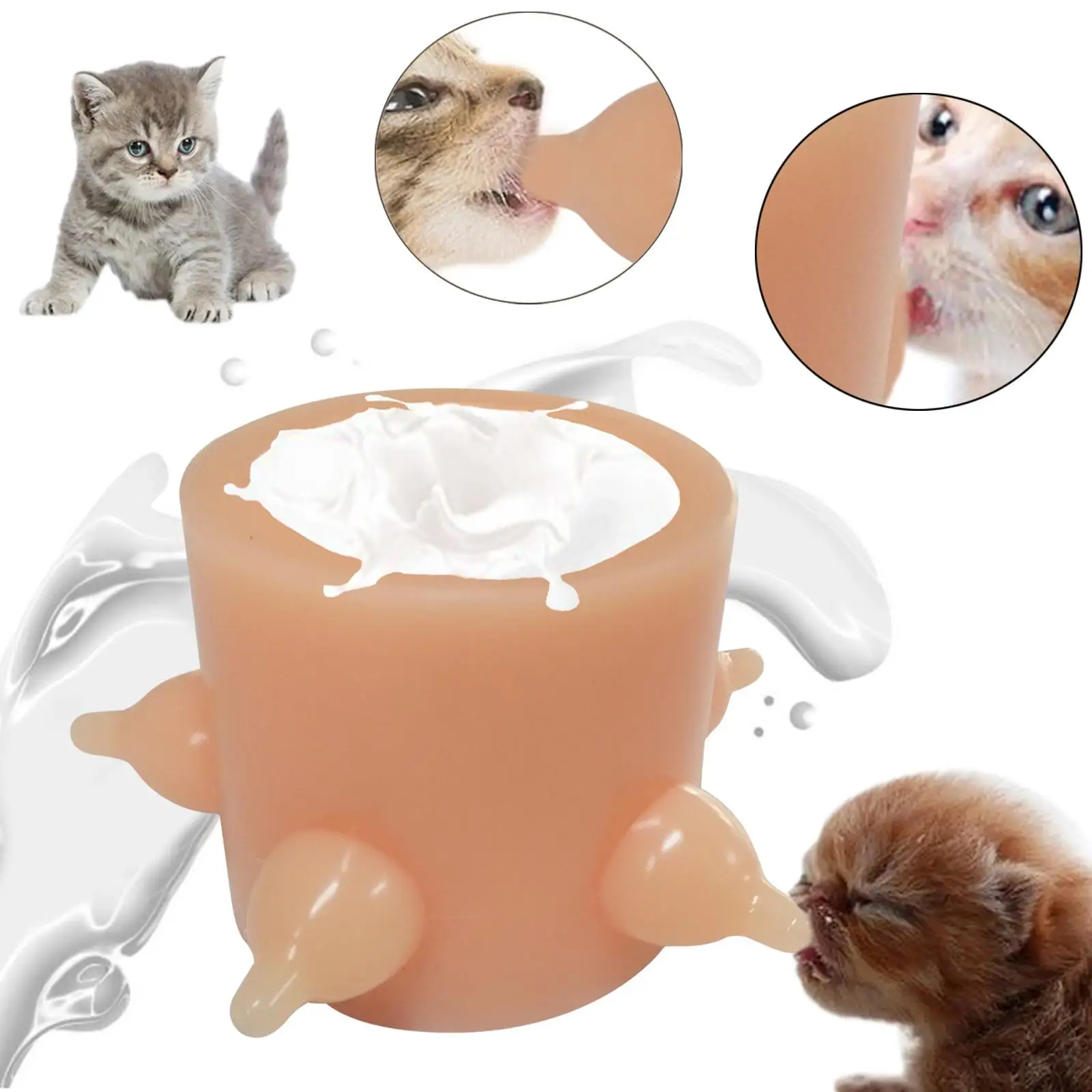 

Bubble Milk Bowl Pet's Puppy Nursing Station Milk Feeder