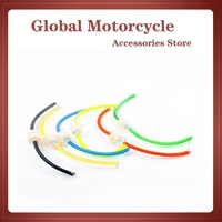 a variety of color 2pcs fuel petrol inline filter hose pipe with clips universal for 2 stroke mini moto dirt bike atv quad gas h