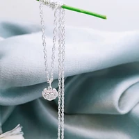 openwork lock necklace pendant