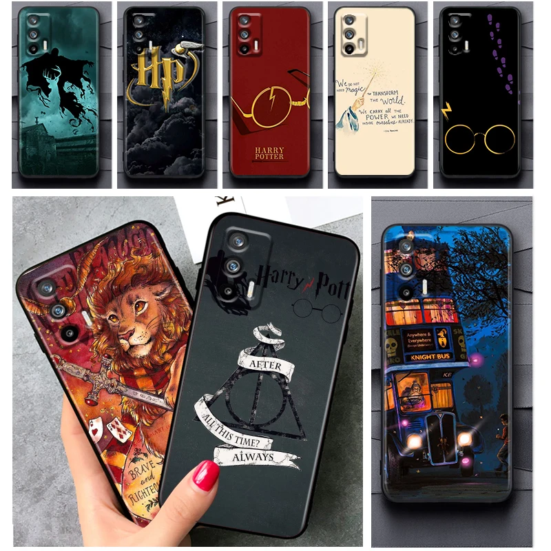 

Art Potters Luxury Harries Logo Phone Case For OPPO Realme V11 X3 X50 Q5i GT GT2 Neo2 Neo3 C21Y C3 9 9i 8 8i 7i Pro Master Black