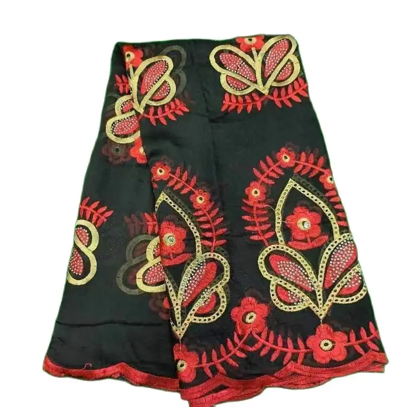 FREE SHIPPING New African Women High Quality Chiffon Scarf Embroidery Muslim Women Hijab Economic Scarf Chiffon Splicing Design