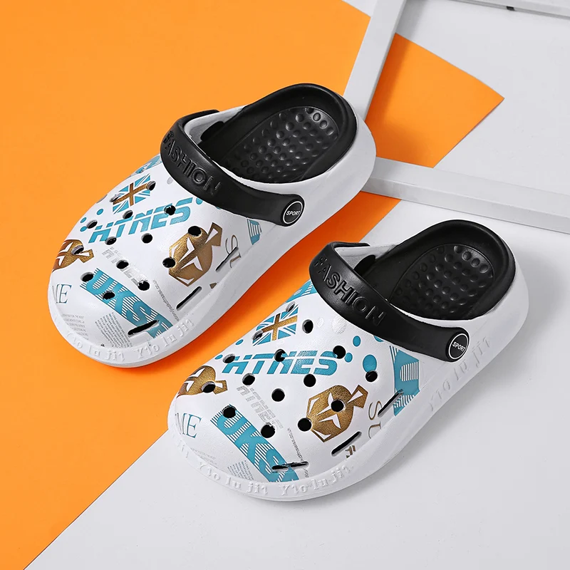 

New Children Croc Slippers Baby Mules Clogs Summer Soft Sole Garden Shoes Kid's Beach Sandals Cave Hole Flip Flop for Boys Girls