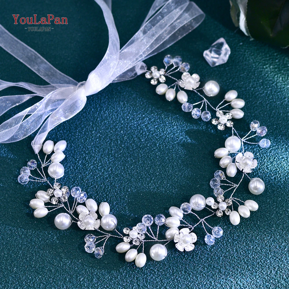 YouLaPan невеста жемчужный кристалл повязка для волос женская на голову свадебные