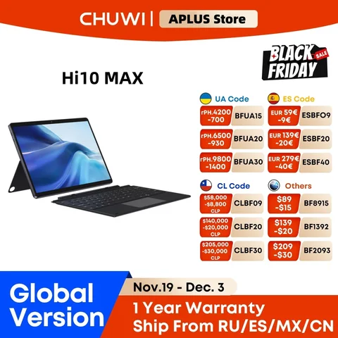 Планшет Chuwi Hi10 Max, 13, 12/512ГБ, Wi-Fi, Windows