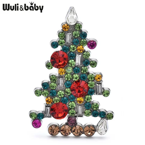 Броши Wuli&baby Рождественские елочки