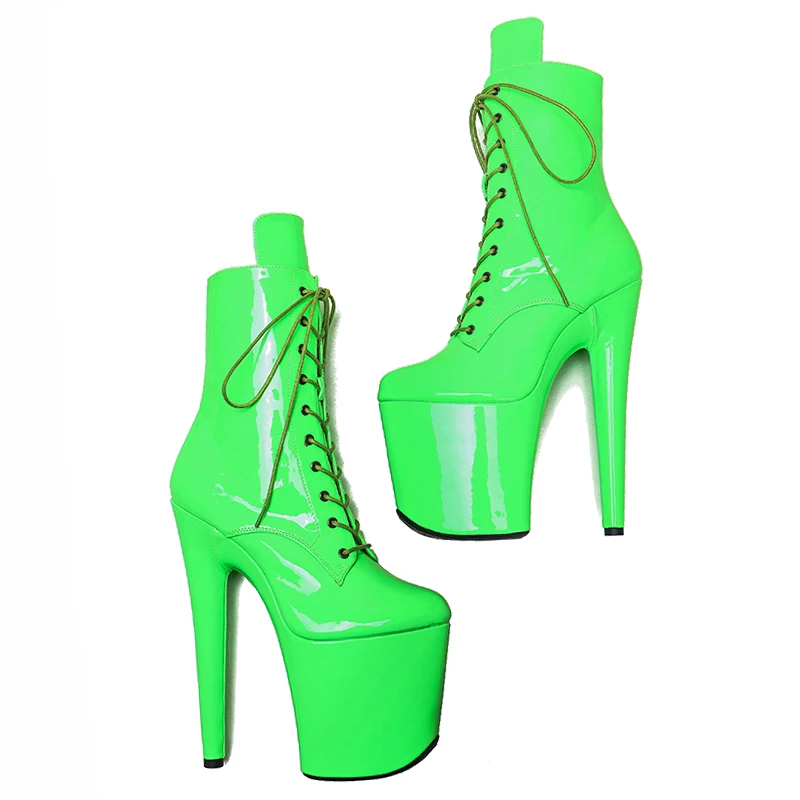 Leecabe 8inches/20cm  the newest Patent upper  heel Beautiful  Pole dance boot