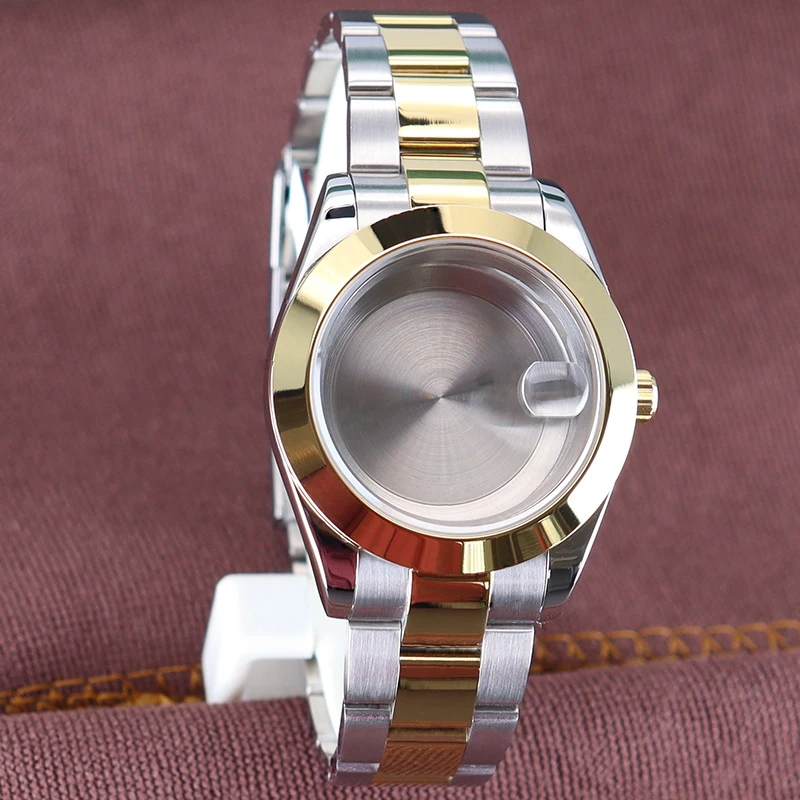 Золотистые и Серебристые корпуса для часов 40 мм/36 мм ремешок oyota Air King Seiko nh34 nh35 nh36