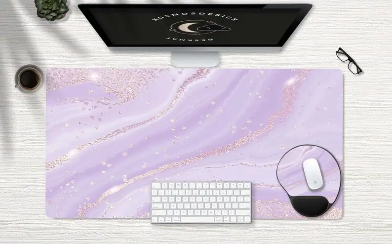 

Cute Purple Desk Mat, Purple Desk Mat, Desk Accessories, Keyboard Mat, Large Desk Mat, Cute Desk Mat, Extended Mouse Pad, Purple