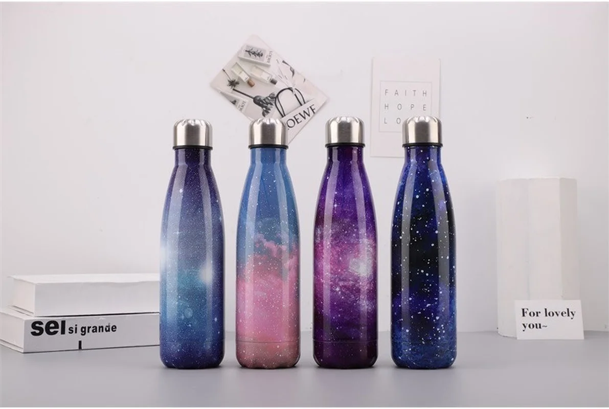 350/500/750/1000ml Double Wall Stainles Steel Water Bottle Thermos Keep Hot and Cold Insulated Vacuum Flask for Sport |