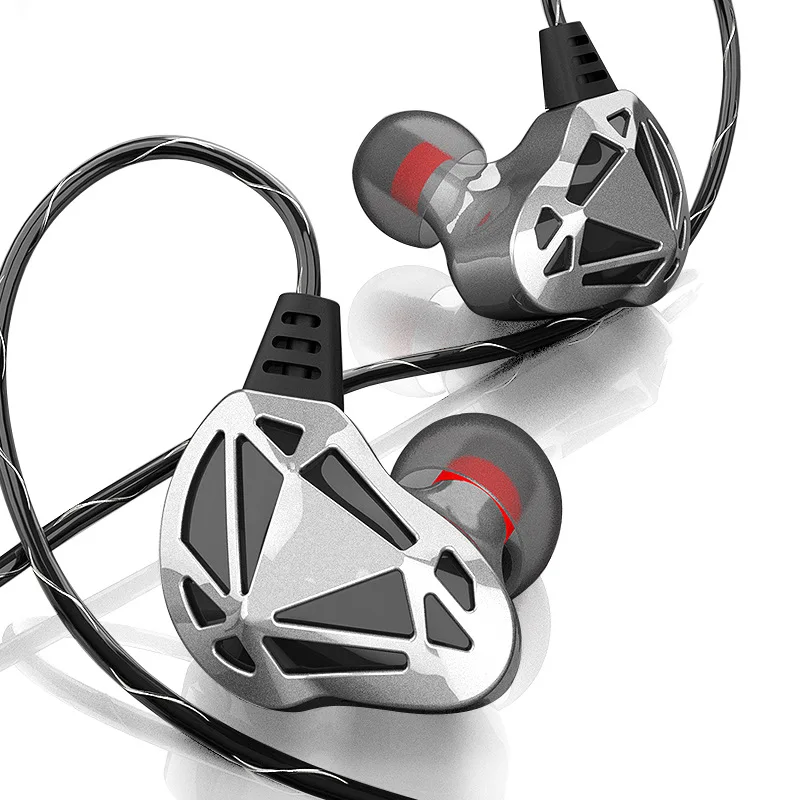 Купи QKZ AK7 Gray HIFI Dynamic 3.5mm Wired Headphone with Deep Bass MIC Earphone Mobile Phone In-ear for iPhone Airpods Wired Earbuds за 239 рублей в магазине AliExpress