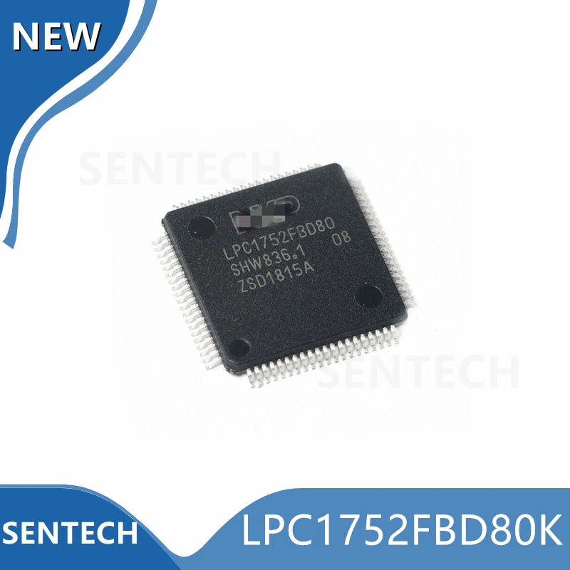 

Микроконтроллер LPC1752FBD80K LPC1752FBD80 LQFP80, 5 шт./партия
