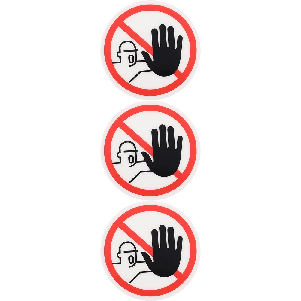 

3 шт. не используйте наклейки на ярлыки с надписями на руку, наклейки с логотипом на клейкой основе, безопасность ПВХ, предупреждение