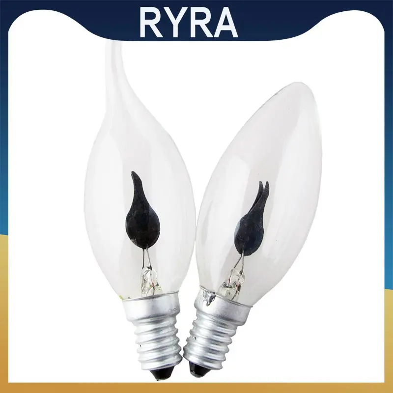 

New Retro Edison Filament Light Bulb 3W E27 E14 LED Light Bulb Tungsten Novel Candle Tip Lamp Flame Lamp Incandescent Home Decor