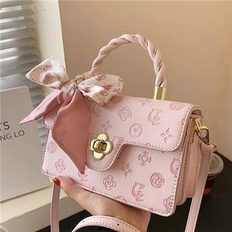 

Women's Cherry Blossom Crowd Summer Shoulder Bag 2023 New Style Handbag for Girls Fashion Crossbody Bag Hand-held Crossbody Bag