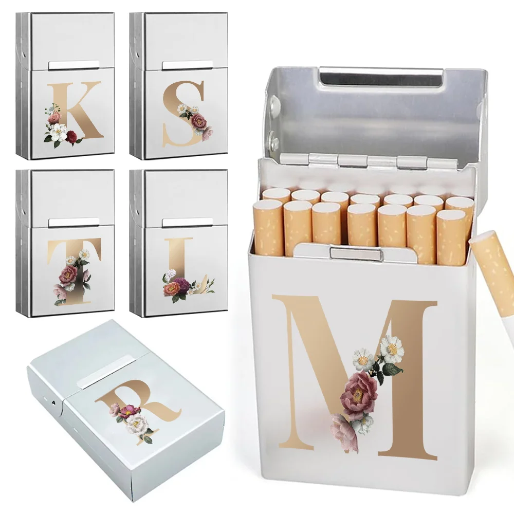 Металлический флип-чехол для сигарет портативный 20 шт. контейнер хранения с