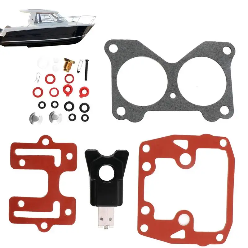 

Carburettor Rebuild Kit Carburettor Rebuild Replacement Set Compatible With Johnson/Evinrude 0439076 V4 V6 Crossflow Pure Brass