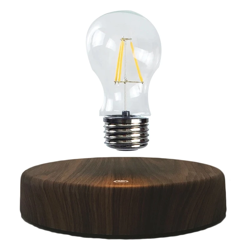 

Креативная Магнитная левитационная лампа с деревянной основой, плавающая светодиодная лампа, подарок на день рождения, плавающий светильн...