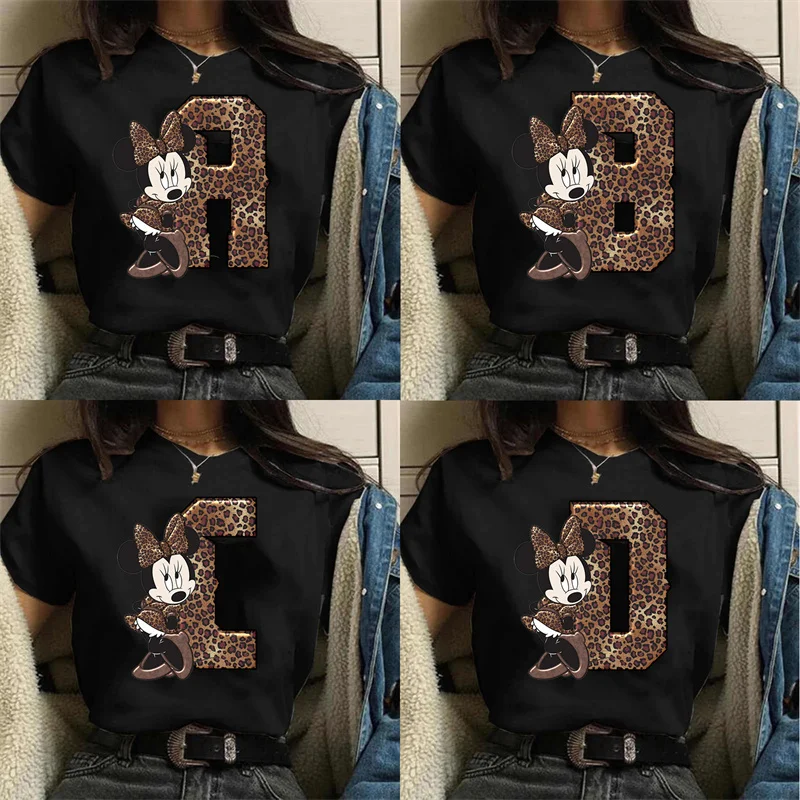 Женская комбинированная футболка с надписью и именем на заказ черные футболки