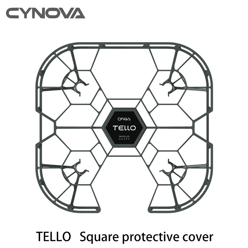 Купи Cynova for DJI Tello Square Protective Cover Tello edu Paddle Protective Cover Anti-collision Anti-Drop Cage Accessories за 911 рублей в магазине AliExpress